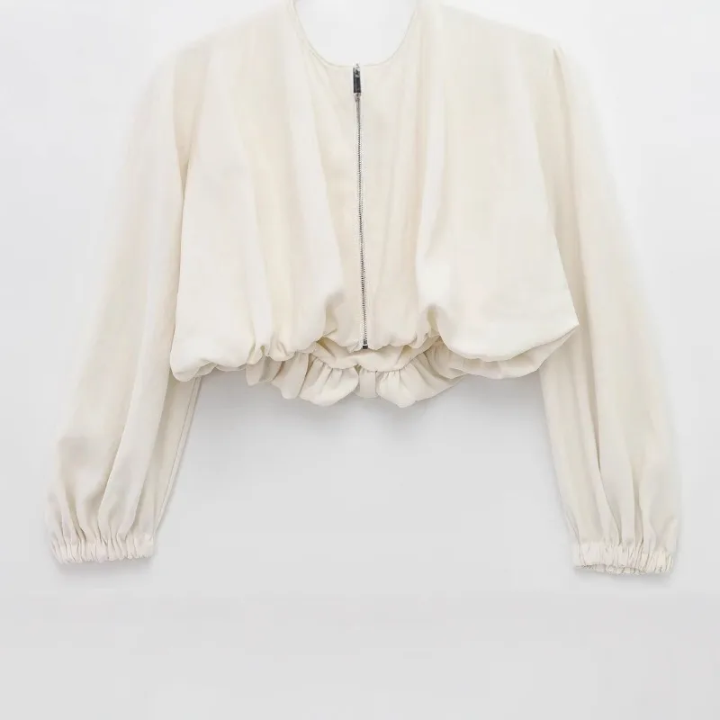 2025 Spring New Women's Clothing Fashion Casual Solid Short Styles Flower Bud Round Neck Jacket Loose Long Sleeves Women Coat
2025 Spring New Women's Clothing Fashion Casual Solid Short Styles Flower Bud Round Neck Jacket Loose Long Sleeves Women Coat