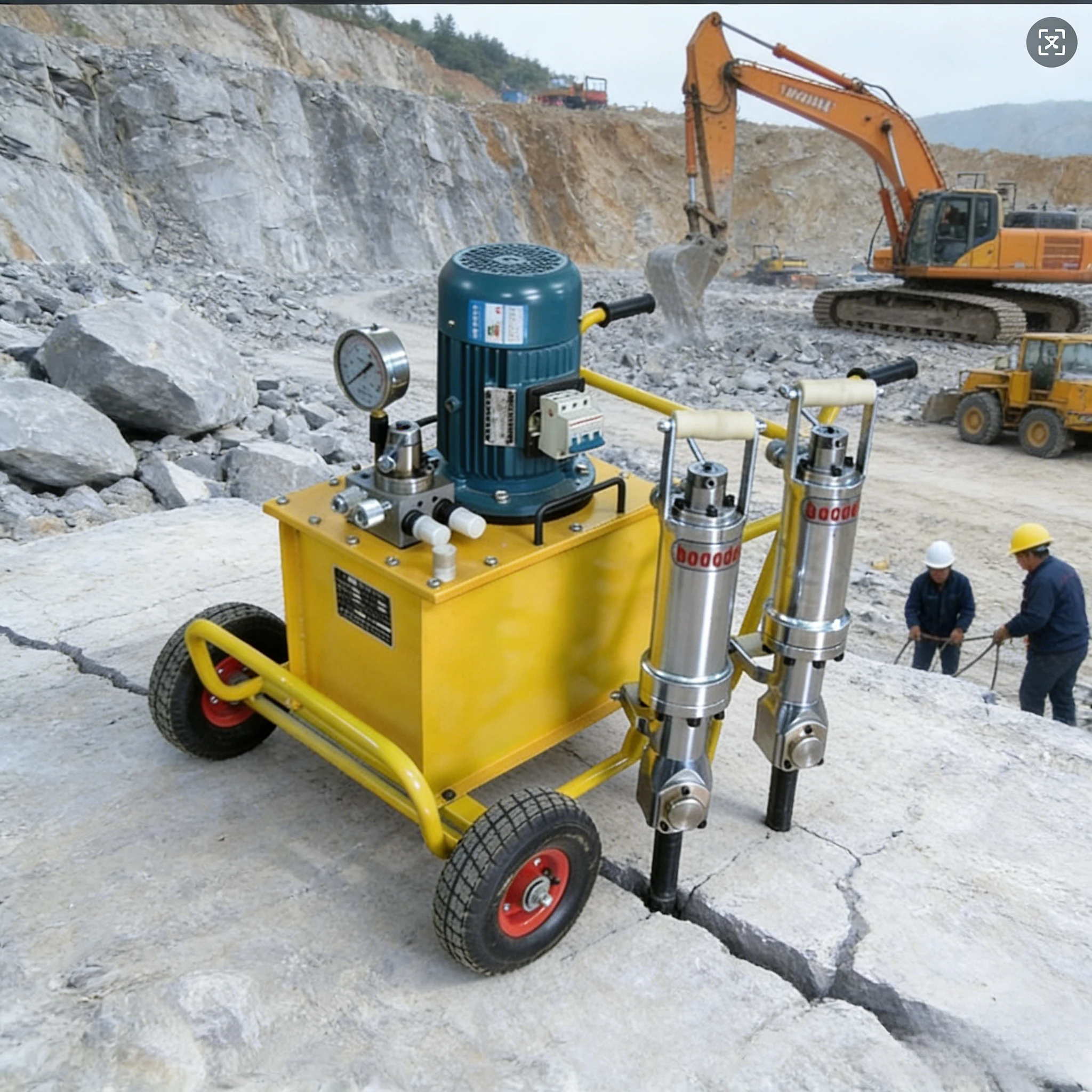 Concrete Splitting Machine Hydraulic Rock Splitter for Silent Site Demolition Construction
Concrete Splitting Machine Hydraulic Rock Splitter for Silent Site Demolition Construction