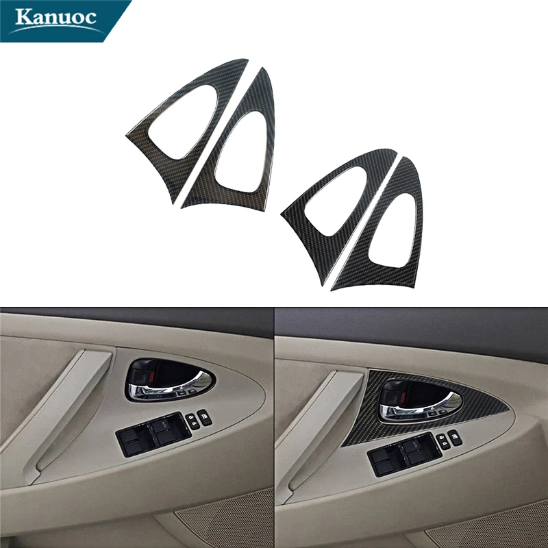 Рамка дверной ручки для Toyota Camry 2007, 2008, 2009, 2010, 2011, декоративные аксессуары для салона автомобиля, наклейки из углеродного волокна
Рамка дверной ручки для Toyota Camry 2007, 2008, 2009, 2010, 2011, декоративные аксессуары для салона автомобиля, наклейки из углеродного волокна