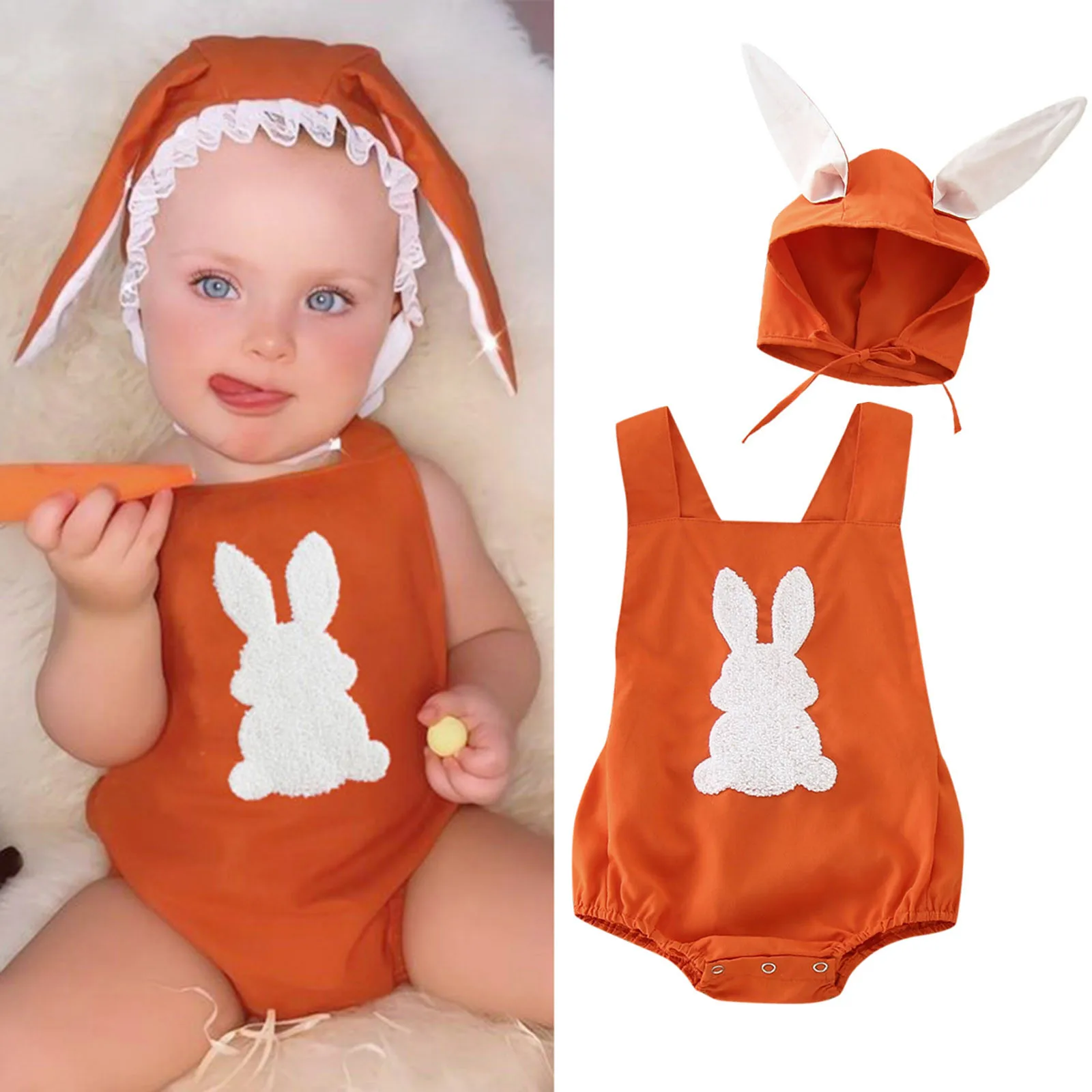 Toddler Baby Romper 2pcs Outfits Easter Rabbit Fuzzy Embroidery Sleeveless Jumpsuits Hats Newborn Baby Clothes Leotards 0-12M
Toddler Baby Romper 2pcs Outfits Easter Rabbit Fuzzy Embroidery Sleeveless Jumpsuits Hats Newborn Baby Clothes Leotards 0-12M