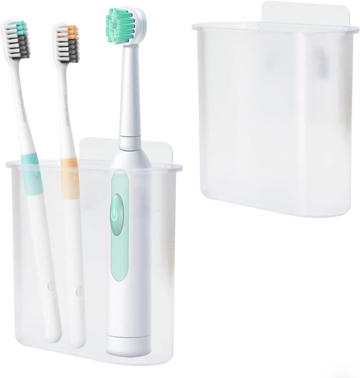 Набор из 2 прозрачных настенных держателей для зубных щеток, самоклеящиеся, для электрических зубных щеток, бритв и аксессуаров для ванной комнаты
Набор из 2 прозрачных настенных держателей для зубных щеток, самоклеящиеся, для электрических зубных щеток, бритв и аксессуаров для ванной комнаты