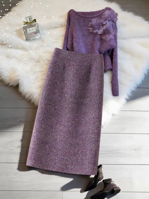 Фиолетовая шерстяная юбка миди с высокой талией и прямым кроем, модная новинка зимы, на молнии, для женщин
Фиолетовая шерстяная юбка миди с высокой талией и прямым кроем, модная новинка зимы, на молнии, для женщин