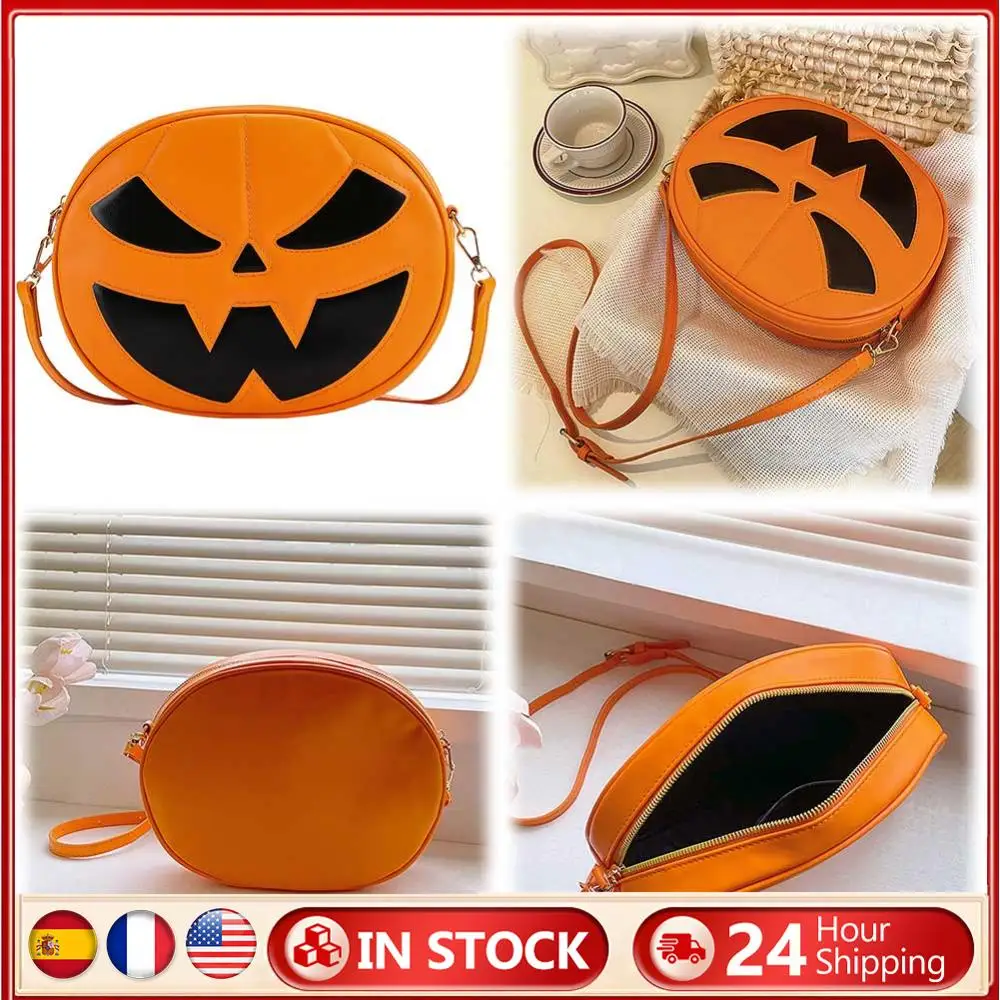 Shoulder Bag for Women Men Pumpkin Crossbody Bag PU Leather Adjustable Strap Halloween Purse
Shoulder Bag for Women Men Pumpkin Crossbody Bag PU Leather Adjustable Strap Halloween Purse