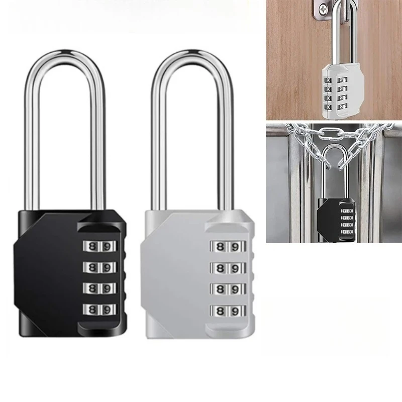 2.6'' Long Shackle Combination Lock 4 Digit Outdoor Waterproof Padlock for Hasp Locker Lock, Sports Locker, Fence, Gate, Toolbox
2.6'' Long Shackle Combination Lock 4 Digit Outdoor Waterproof Padlock for Hasp Locker Lock, Sports Locker, Fence, Gate, Toolbox