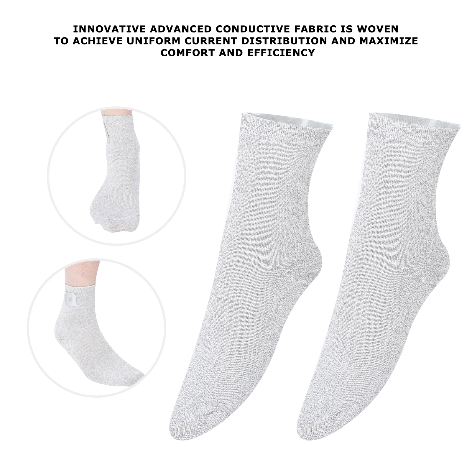 Electrode Socks Silver Therapy Conductive Massage Socks Electrotherapy Socks (PU Leather on Single Side) Conductive Socks
Electrode Socks Silver Therapy Conductive Massage Socks Electrotherapy Socks (PU Leather on Single Side) Conductive Socks