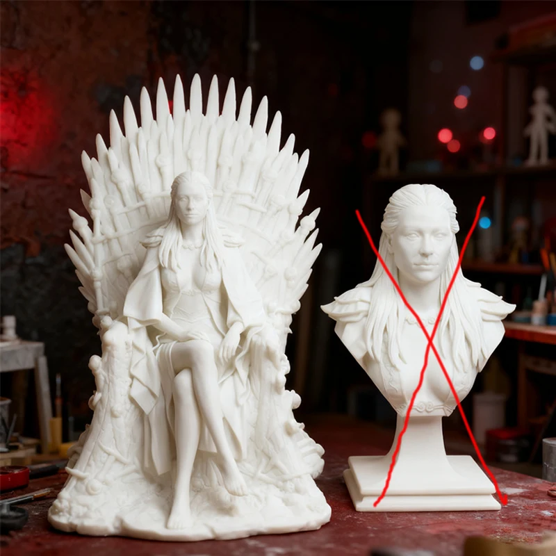 18CM Movie Character 6986 Rhaenyra Queen 3D Print Model Unassembled Unpainted GK Figure White Resin Model Kit
18CM Movie Character 6986 Rhaenyra Queen 3D Print Model Unassembled Unpainted GK Figure White Resin Model Kit