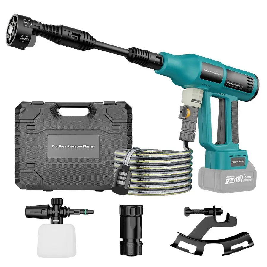 Power Washer for Makita 18V Battery, Portable Handheld Pressure Washer 700 PSI, with 5M Hose, 6in1 Nozzle, 4Speed Settings, Batt
Power Washer for Makita 18V Battery, Portable Handheld Pressure Washer 700 PSI, with 5M Hose, 6in1 Nozzle, 4Speed Settings, Batt