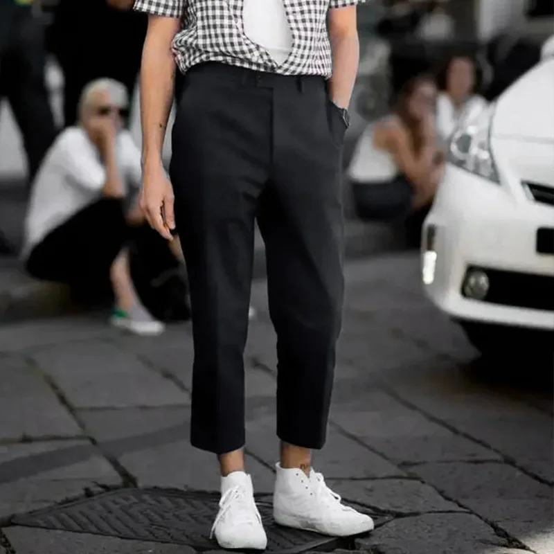 Men's Slim Nine-Point Pants Trousers 2022 Spring And Summer New Casual Pants Fashion Street Shooting British Style Straight Pant
Men's Slim Nine-Point Pants Trousers 2022 Spring And Summer New Casual Pants Fashion Street Shooting British Style Straight Pant