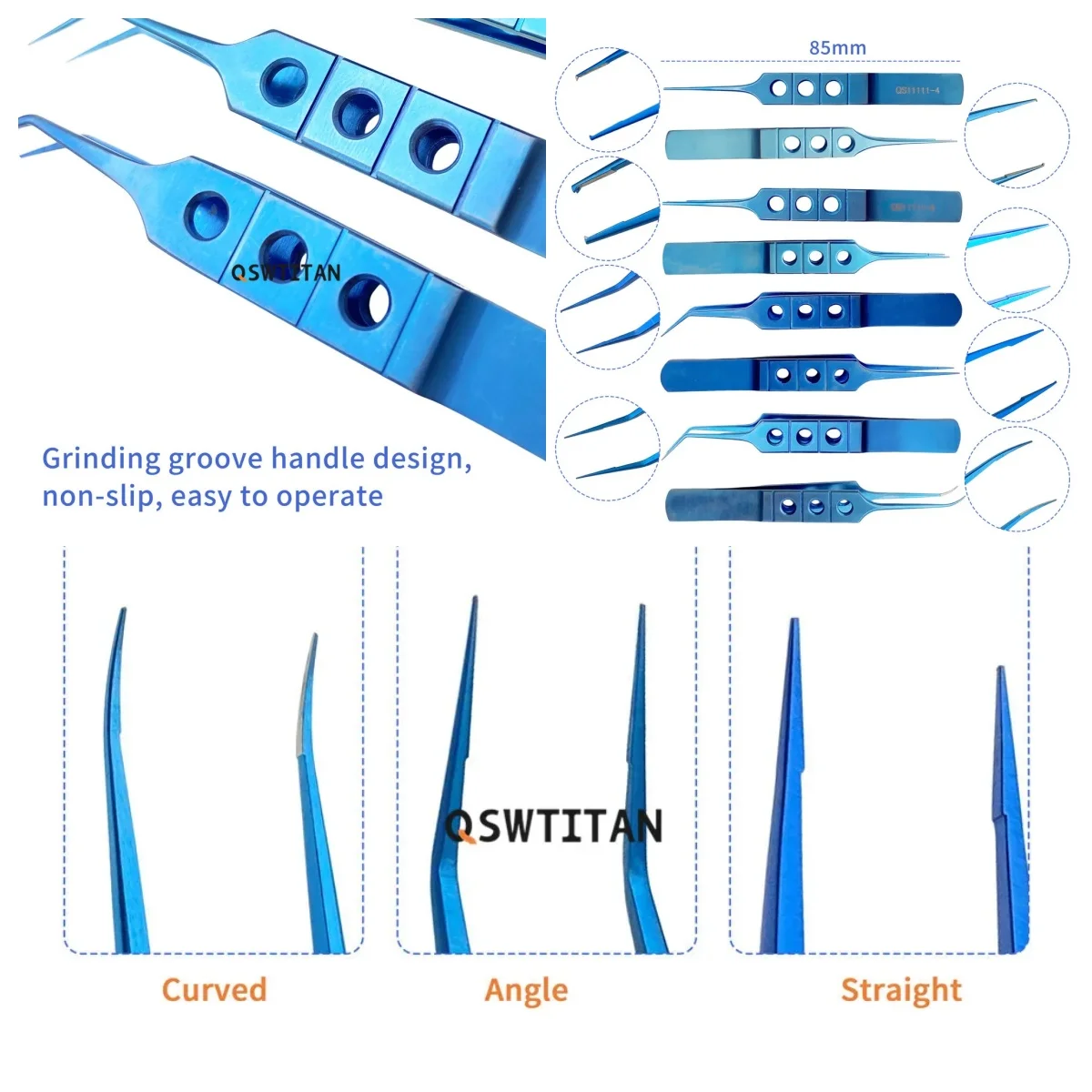 Ophthalmic Microsurgical Instruments: Titanium Micro Tweezers and Eyelid Forceps with Flat Handle
Ophthalmic Microsurgical Instruments: Titanium Micro Tweezers and Eyelid Forceps with Flat Handle