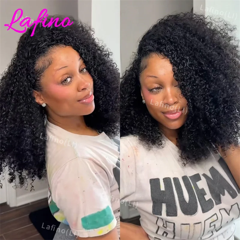 250% Glueless Wigs Human Hair Afro Kinky Curly Headband Wig Upgrade 3 In 1 Half Wig With Drawstring Seamless Clip Ins Flip Over
250% Glueless Wigs Human Hair Afro Kinky Curly Headband Wig Upgrade 3 In 1 Half Wig With Drawstring Seamless Clip Ins Flip Over