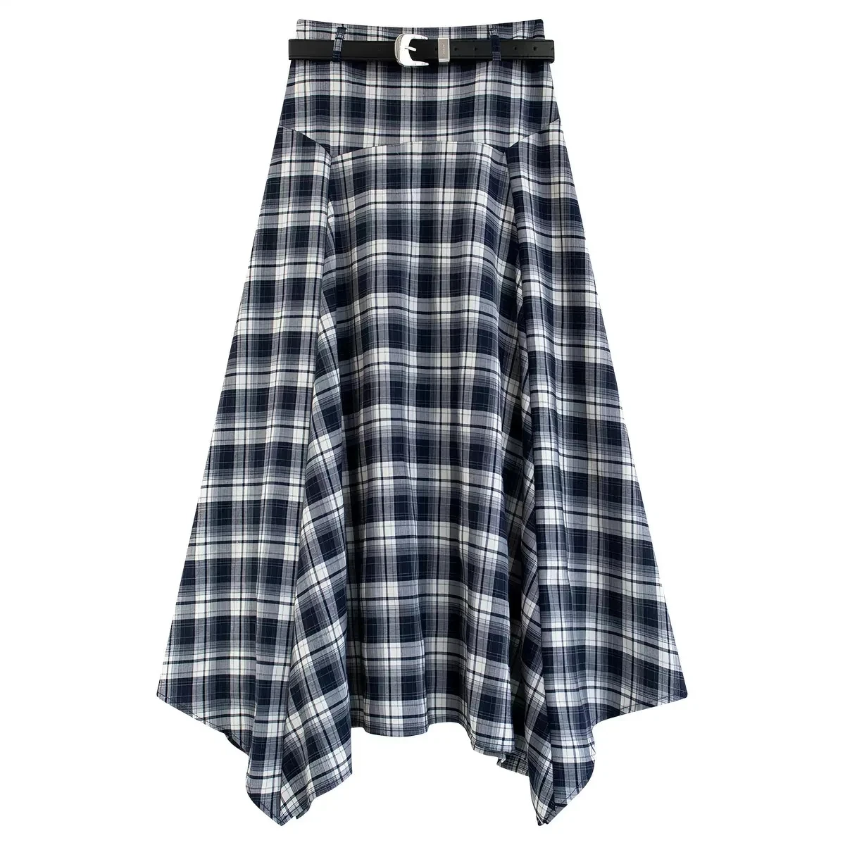 Black white Plaid Irregular half Skirt for women 2026 Summer Thin Temperament Design New High waist Hanging A-line long Skirts
Black white Plaid Irregular half Skirt for women 2026 Summer Thin Temperament Design New High waist Hanging A-line long Skirts