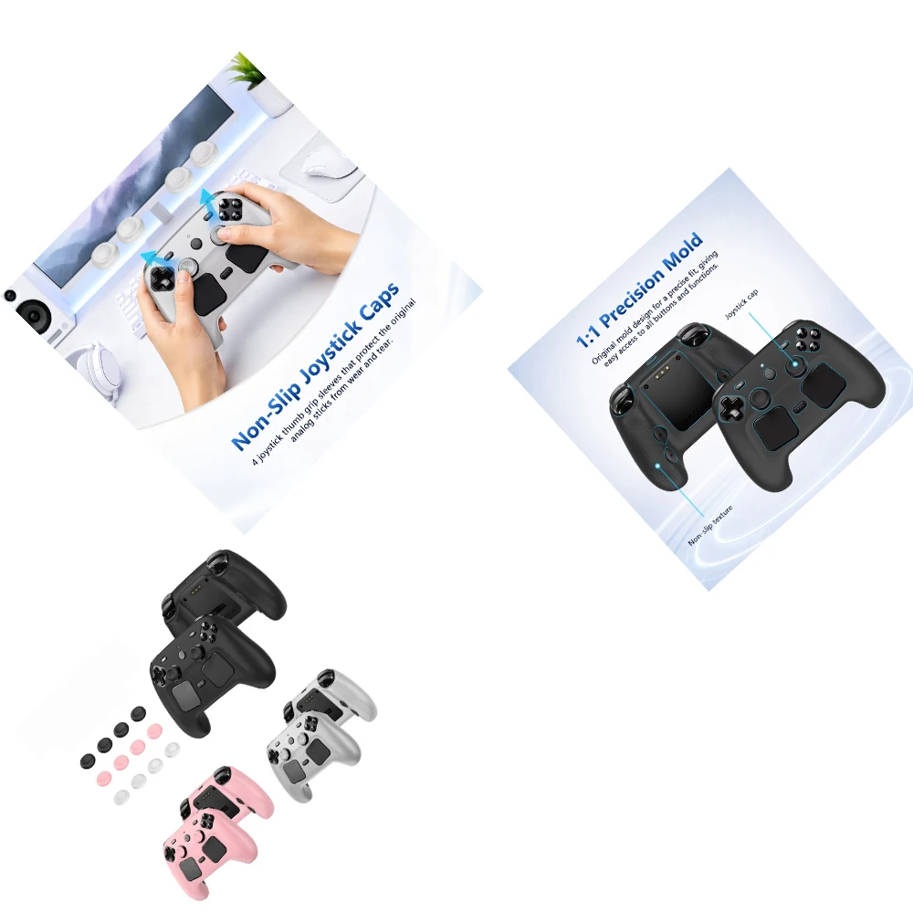 Silicone Case for Steam Controller 2 Game Controller,Anti-Slip Anti-Drop Protective Skin Cover with Button Caps, Full Protection
Silicone Case for Steam Controller 2 Game Controller,Anti-Slip Anti-Drop Protective Skin Cover with Button Caps, Full Protection