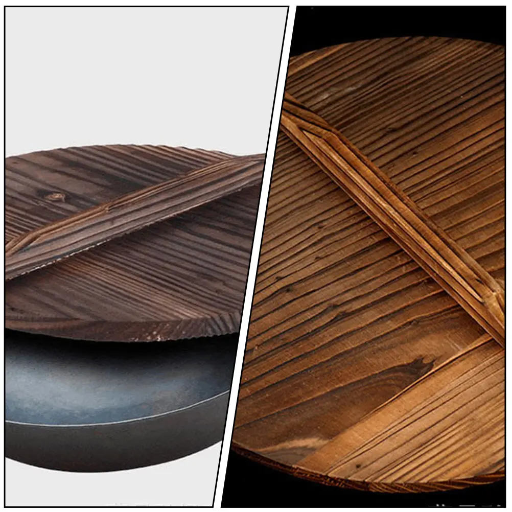 Anti-spill Pot Lid Carbonized Fir Material Smooth Handle Waterproof Kitchen Gadget Frying Pan Cover Household Cookware
Anti-spill Pot Lid Carbonized Fir Material Smooth Handle Waterproof Kitchen Gadget Frying Pan Cover Household Cookware