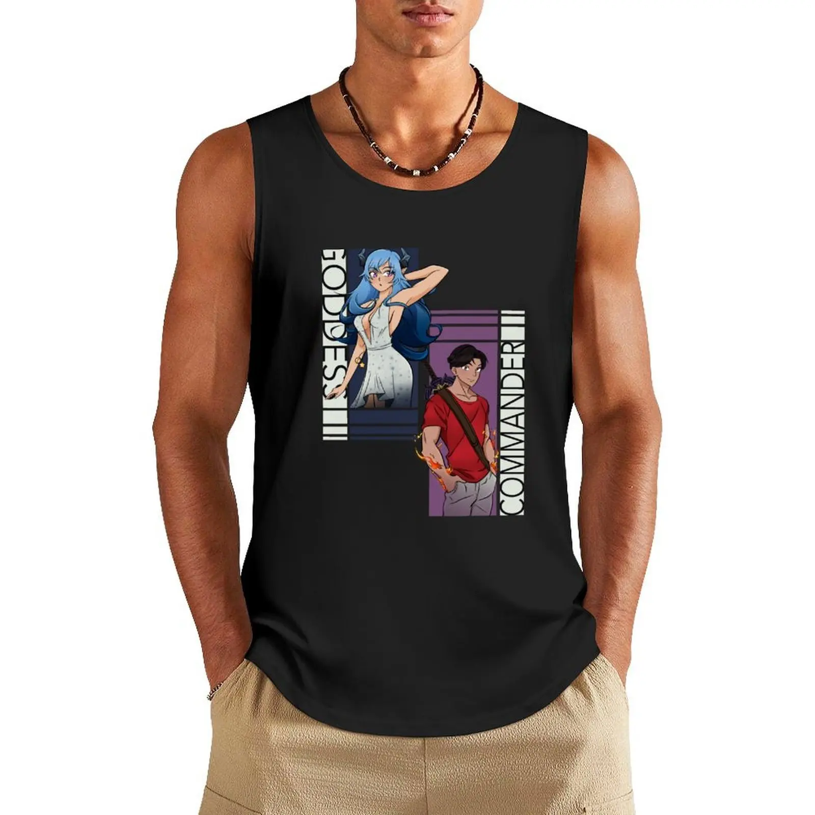 The Goddess and The Commander Tank Top summer clothes men 2025 gym men Men's sleeveless t-shirt
The Goddess and The Commander Tank Top summer clothes men 2025 gym men Men's sleeveless t-shirt