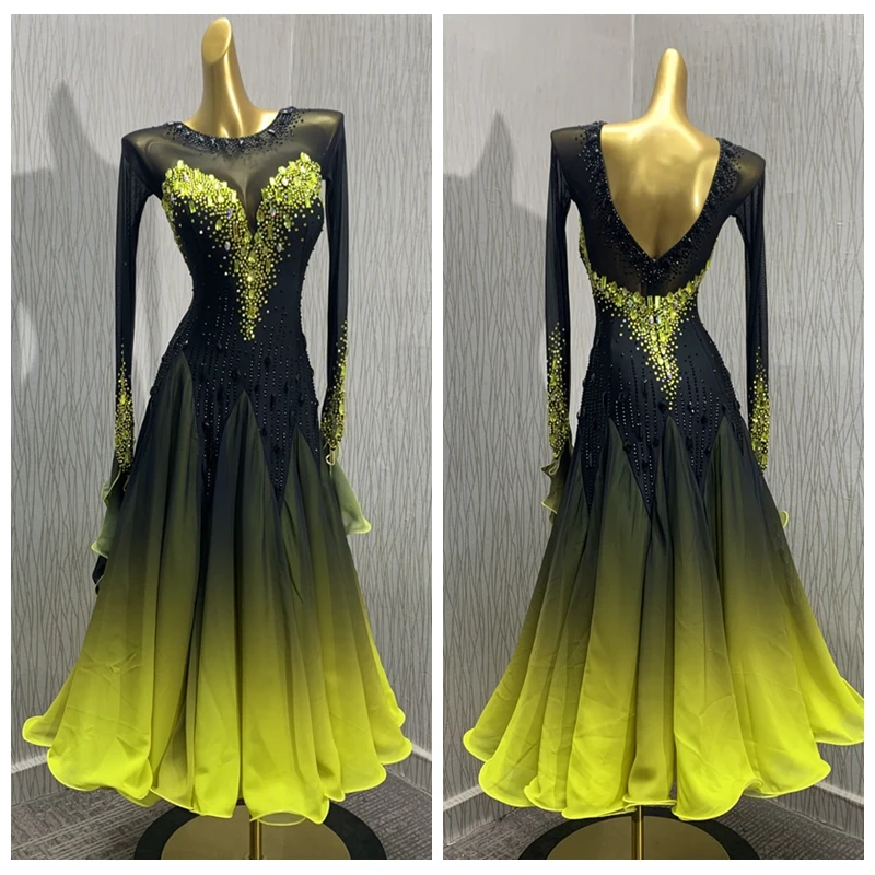 Modern Waltz Tango Ballroom Dance Dress,Smooth Ballroom Dress,Standard Ballroom Dress ,gradual Competition Costume Long Sleeve
Modern Waltz Tango Ballroom Dance Dress,Smooth Ballroom Dress,Standard Ballroom Dress ,gradual Competition Costume Long Sleeve