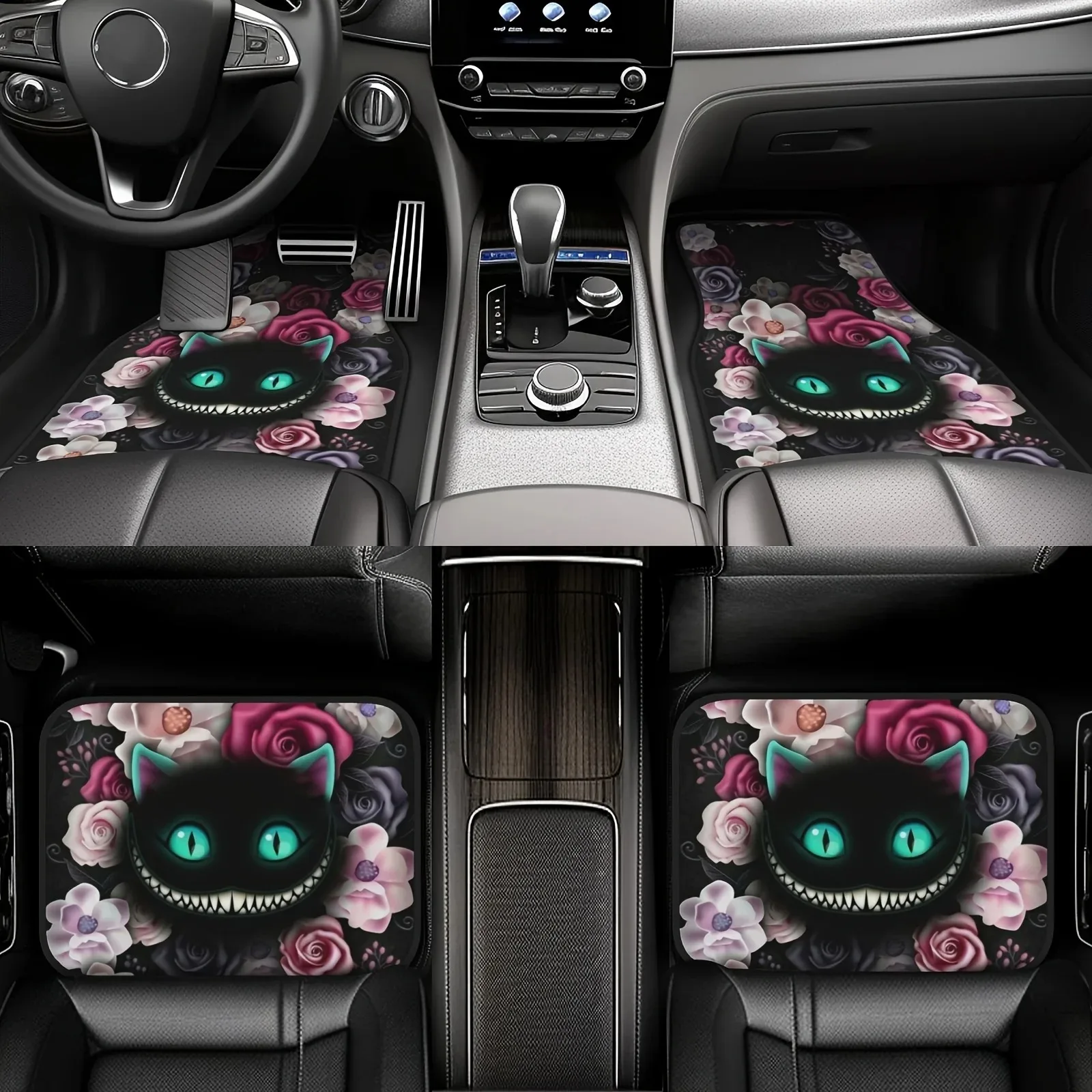 Genie Cat & Floral Pattern 4-Piece Non-Slip All-Season Floor Mats - Universal Fit for Cars & SUVs - Ideal girls driver Gift
Genie Cat & Floral Pattern 4-Piece Non-Slip All-Season Floor Mats - Universal Fit for Cars & SUVs - Ideal girls driver Gift
