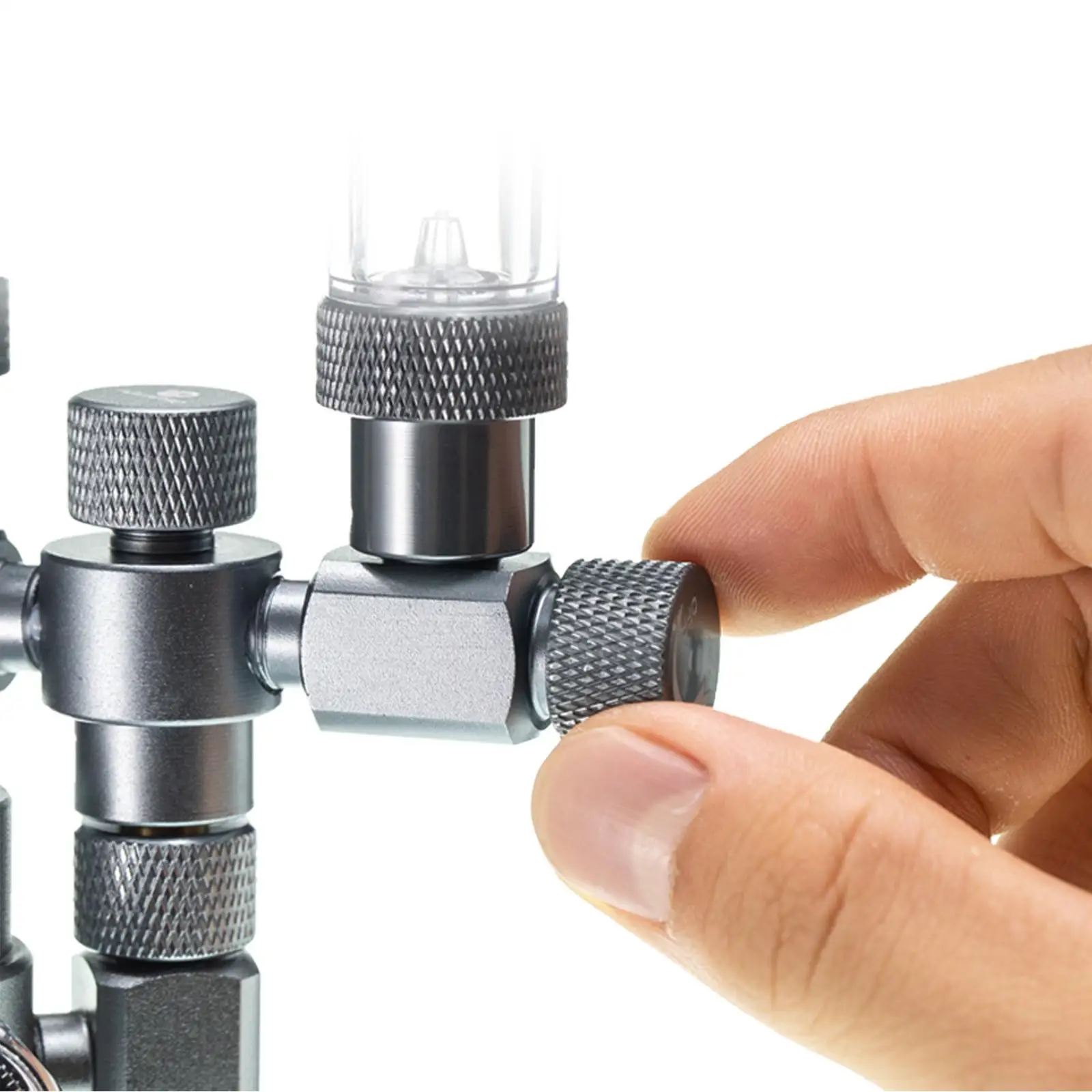 Aquarium CO2 Regulator Valve Double Outlet Aluminum Alloy Splitter Kit for Water Plant Tank Equipment
Aquarium CO2 Regulator Valve Double Outlet Aluminum Alloy Splitter Kit for Water Plant Tank Equipment