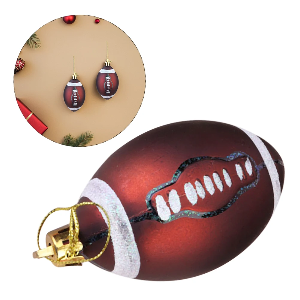 12Pcs Christmas Ball Ornaments Rugby Football Plastic Xmas Tree Hanging Balls Christmas Decorations Party Supplies
12Pcs Christmas Ball Ornaments Rugby Football Plastic Xmas Tree Hanging Balls Christmas Decorations Party Supplies