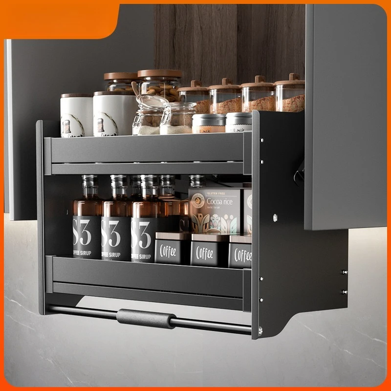 Hanging cabinet lift basket Kitchen cabinet seasoning Upper cabinet drop-down seasoning pull blue pull-out type
Hanging cabinet lift basket Kitchen cabinet seasoning Upper cabinet drop-down seasoning pull blue pull-out type