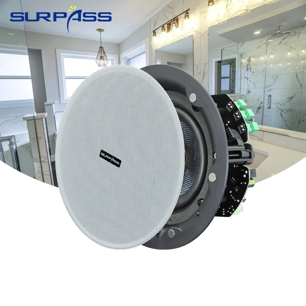 5.25'' 30W Bluetooth Home Ceiling Speaker System Built in Class D Digital Power Flush Mount Ceiling in Wall Speaker for Bathroom
5.25'' 30W Bluetooth Home Ceiling Speaker System Built in Class D Digital Power Flush Mount Ceiling in Wall Speaker for Bathroom