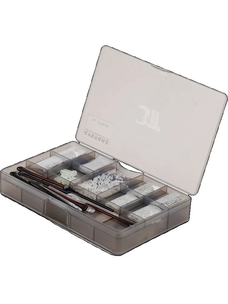 Eyeglass Shop Double-Sided Repair Accessory Box, Large Capacity Organizer For Tools & Parts, Dual-Open Storage Case
Eyeglass Shop Double-Sided Repair Accessory Box, Large Capacity Organizer For Tools & Parts, Dual-Open Storage Case