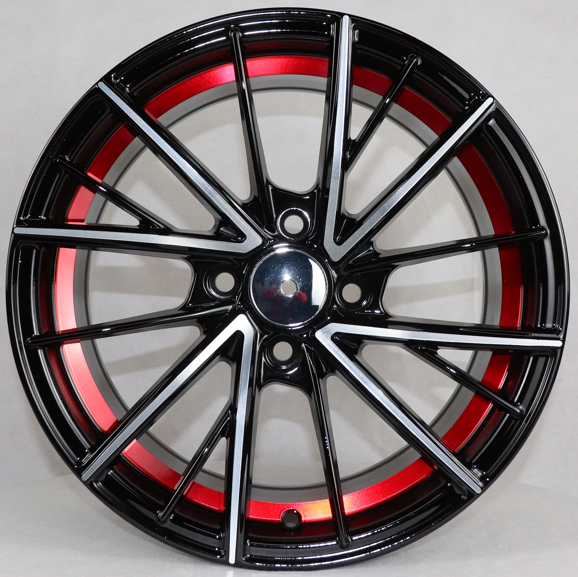 JT181 Black and Red Finish Passenger Car Rims Size 15 Pcd 100 Alloy Wheels 4 Hole 5 Hole
JT181 Black and Red Finish Passenger Car Rims Size 15 Pcd 100 Alloy Wheels 4 Hole 5 Hole