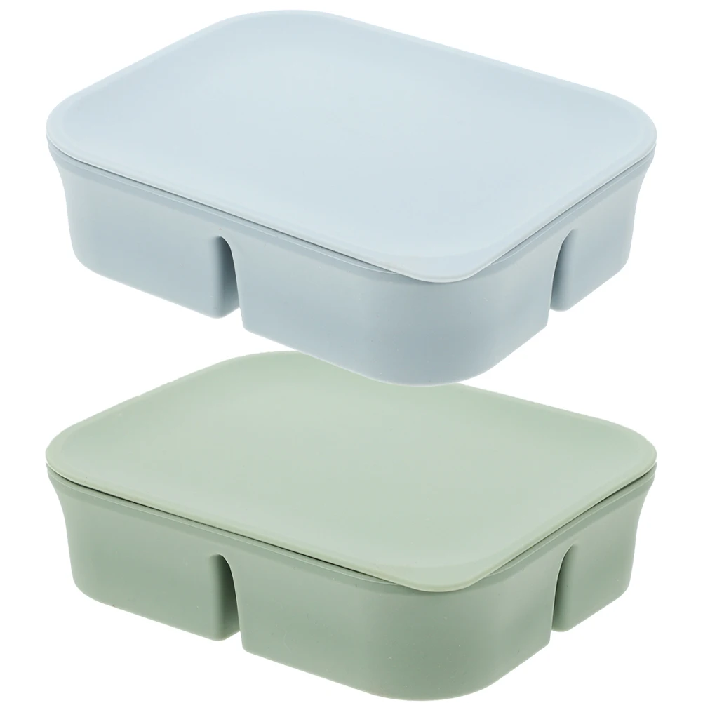 2pcs Food Freezer Meal Prep Container Containers 4 Compartments Snack Boxes Fridge Green Blue Silicone Bento Kitchen Dry
2pcs Food Freezer Meal Prep Container Containers 4 Compartments Snack Boxes Fridge Green Blue Silicone Bento Kitchen Dry