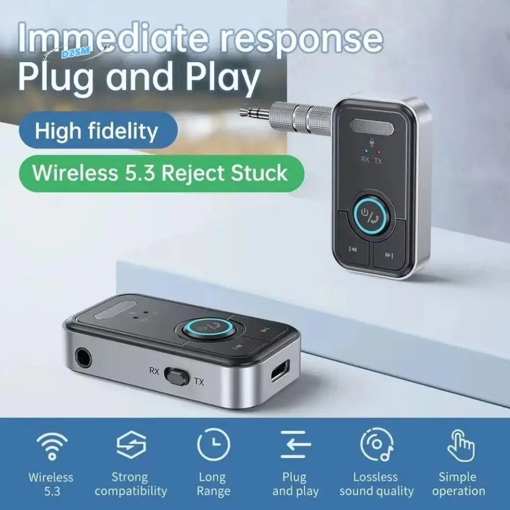 2 in 1 Bluetooth 5.3 Receiver Transmitter 3.5mm AUX Mini Bluetooth Wireless Adapter I-WAVE Wireless Audio Transmitter Receiver
2 in 1 Bluetooth 5.3 Receiver Transmitter 3.5mm AUX Mini Bluetooth Wireless Adapter I-WAVE Wireless Audio Transmitter Receiver