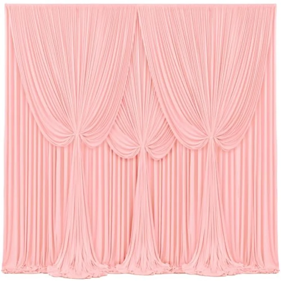 4 Panels Blush Pink Wedding Party Backdrop Curtains, Wrinkle-Free Polyester Fabric, Photo Back Drop Cloth for Baby Shower Photo
4 Panels Blush Pink Wedding Party Backdrop Curtains, Wrinkle-Free Polyester Fabric, Photo Back Drop Cloth for Baby Shower Photo