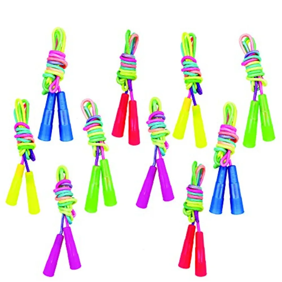 10 pcs Rainbow Jump Rope Set Durable Nylon Skipping Ropes, Safty Vibrant Jumping Ropes for Girls or Boys Physical Education Ski
10 pcs Rainbow Jump Rope Set Durable Nylon Skipping Ropes, Safty Vibrant Jumping Ropes for Girls or Boys Physical Education Ski
