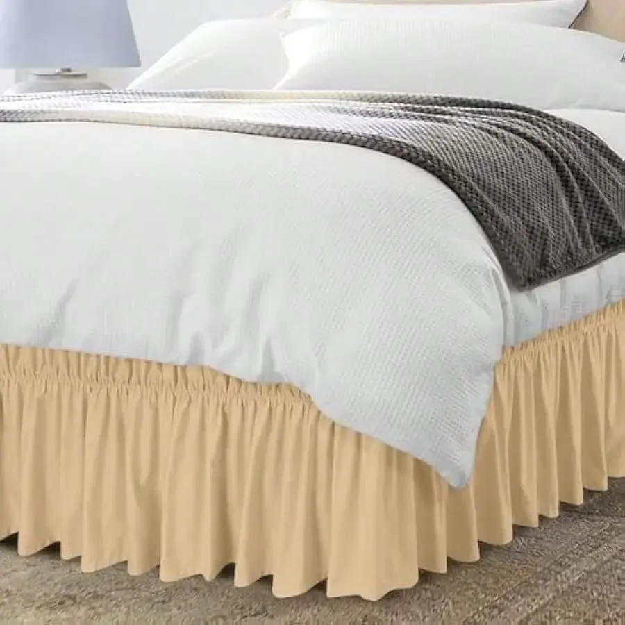 Queen Size Microfiber Bed Skirt With Ruffle And Adjustable Elastic Belt 16 Inch Drop
Queen Size Microfiber Bed Skirt With Ruffle And Adjustable Elastic Belt 16 Inch Drop