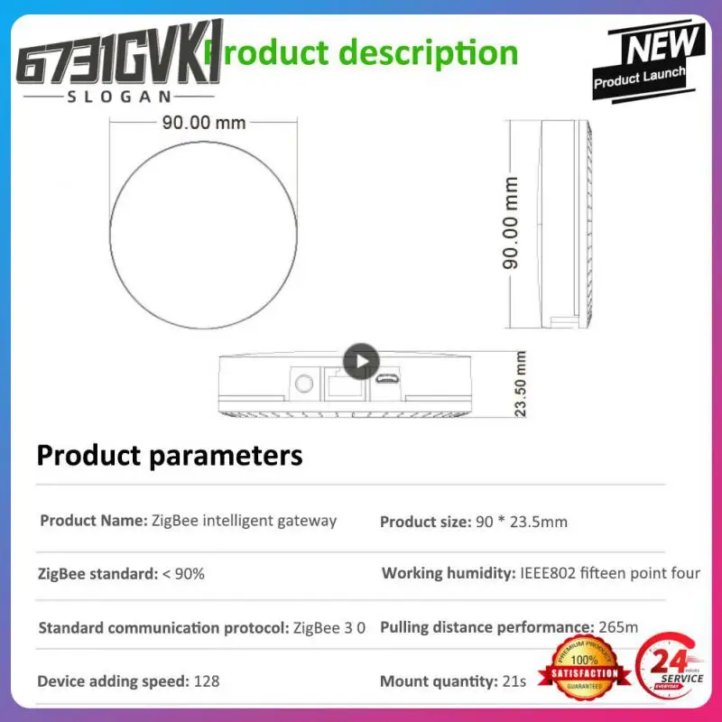 Tuya 3.0 Smart Hub Wired Gateway Bridge For App Voice Remote Control, Works With Alexa Home Assistant
Tuya 3.0 Smart Hub Wired Gateway Bridge For App Voice Remote Control, Works With Alexa Home Assistant