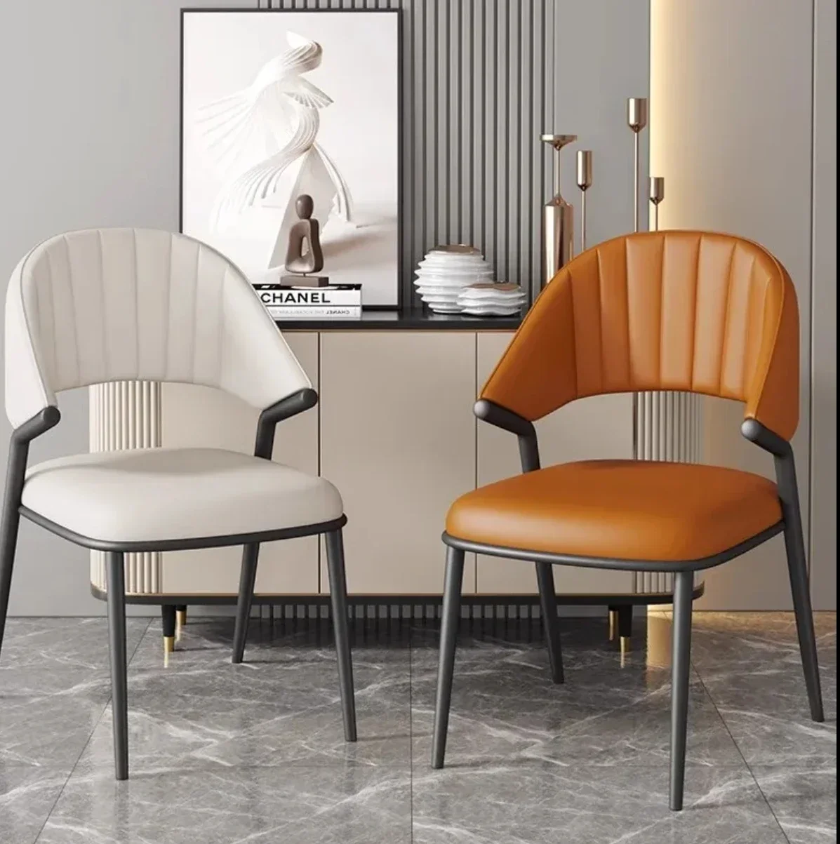 Nordic Dinning Chair Set Modern Luxury Kitchen Dining Room Restaurant Furniture leather Dining Chair
Nordic Dinning Chair Set Modern Luxury Kitchen Dining Room Restaurant Furniture leather Dining Chair
