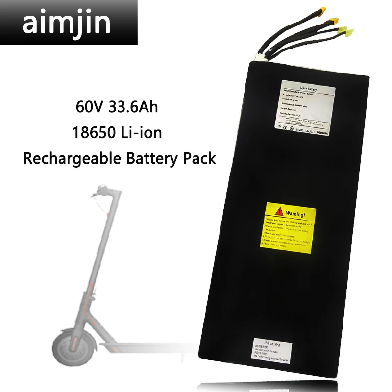 60V 33.6Ah 18650 Li-ion Rechargeable Battery Pack for Electric Bicycle Moped Balancing Scooter
60V 33.6Ah 18650 Li-ion Rechargeable Battery Pack for Electric Bicycle Moped Balancing Scooter