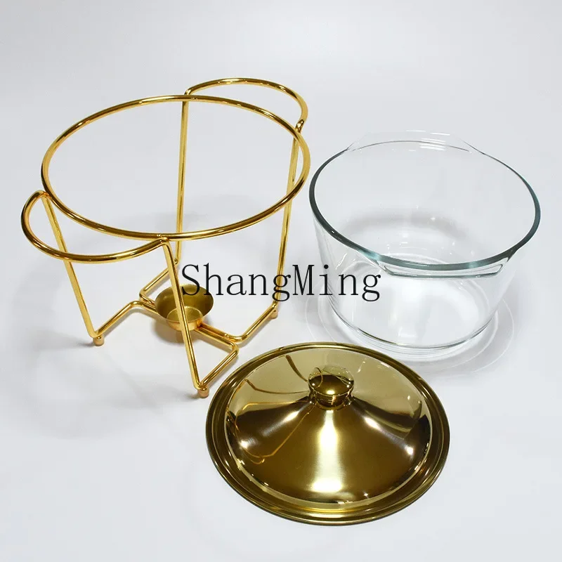 CLL deep glass alcohol meal stove light luxury food heating small pot wrought iron bracket alcohol stove
CLL deep glass alcohol meal stove light luxury food heating small pot wrought iron bracket alcohol stove