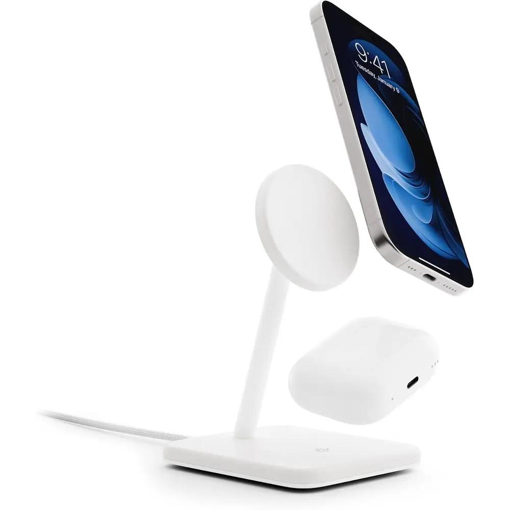 Wireless Charging Station for iPhone 15/14/13/12 Pro/Max, AirPods Pro/3/2, White
Wireless Charging Station for iPhone 15/14/13/12 Pro/Max, AirPods Pro/3/2, White