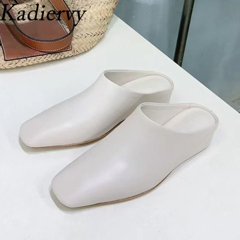 New Wedge Heels Slippers Women Brown White Black Genuine Leather Slides Square Toe Mules Shoes Women High Heels Slippers Woman
New Wedge Heels Slippers Women Brown White Black Genuine Leather Slides Square Toe Mules Shoes Women High Heels Slippers Woman