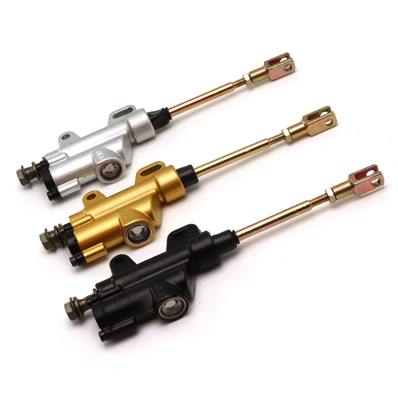 Rear Black Silver Golden Foot Hydraulic Brake Master Cylinder Pump for Motorcycle Dirt Pit Bike ATV
Rear Black Silver Golden Foot Hydraulic Brake Master Cylinder Pump for Motorcycle Dirt Pit Bike ATV