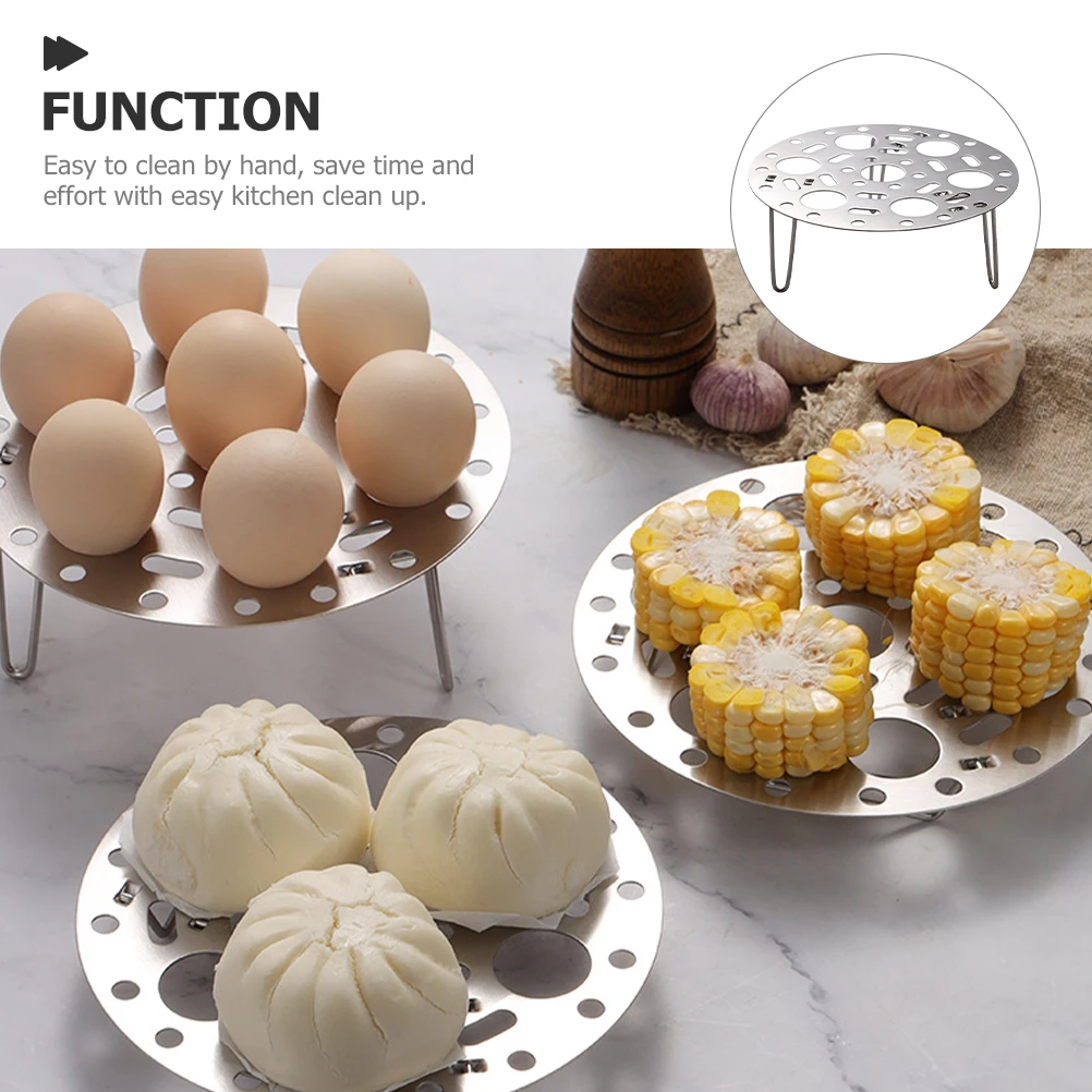 Stainless Steel Egg Rack Steamer Vegetable Plate Tray Trays for Deviled Eggs Insert Pot Steaming 7 Holes Round SUS304 Kitchen
Stainless Steel Egg Rack Steamer Vegetable Plate Tray Trays for Deviled Eggs Insert Pot Steaming 7 Holes Round SUS304 Kitchen