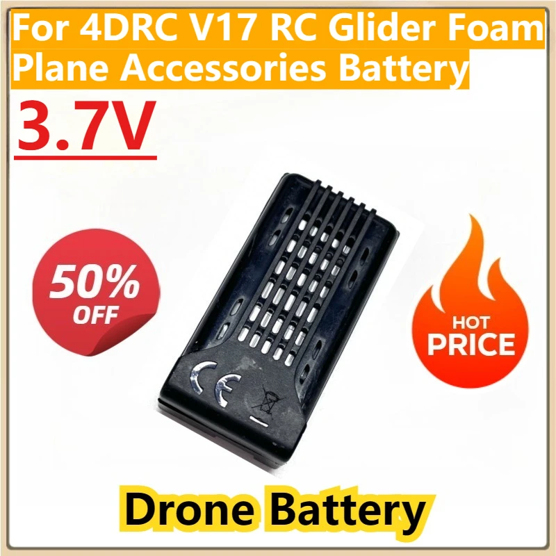 New V17 Drone Rechargeable Lipo Battery 3.7V for 4DRC V17 RC Glider Foam Plane Accessories Battery Wholesale
New V17 Drone Rechargeable Lipo Battery 3.7V for 4DRC V17 RC Glider Foam Plane Accessories Battery Wholesale