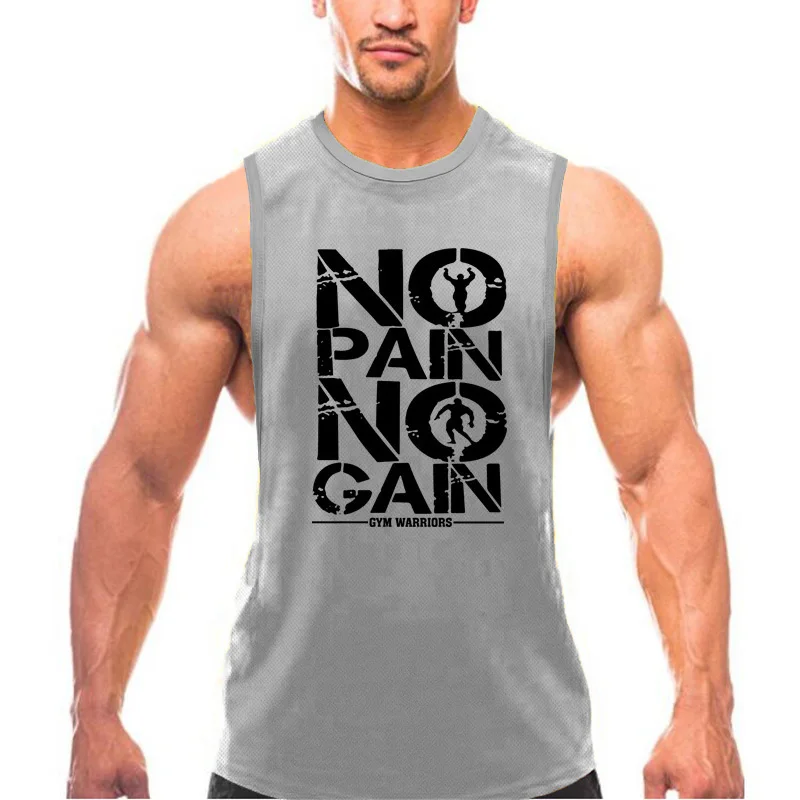 Тренажерный зал, бодибилдинг, фитнес-жилеты, мужские повседневные рубашки без рукавов с мышцами, летняя сетчатая быстросохнущая дышащая одежда, топы на бретелях с большими разрезами
Тренажерный зал, бодибилдинг, фитнес-жилеты, мужские повседневные рубашки без рукавов с мышцами, летняя сетчатая быстросохнущая дышащая одежда, топы на бретелях с большими разрезами