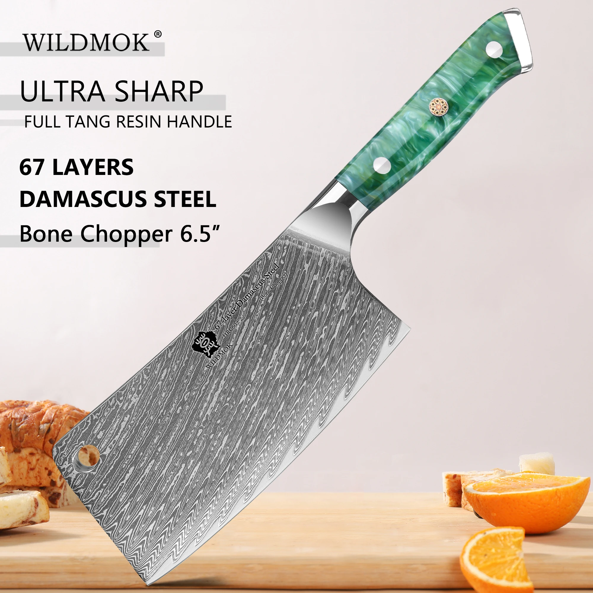 WILDMOK 6,5 "сверхмощный мясной нож, ультраострый нож из дамасской стали для мясника и овощей с полимерной ручкой
WILDMOK 6,5 "сверхмощный мясной нож, ультраострый нож из дамасской стали для мясника и овощей с полимерной ручкой