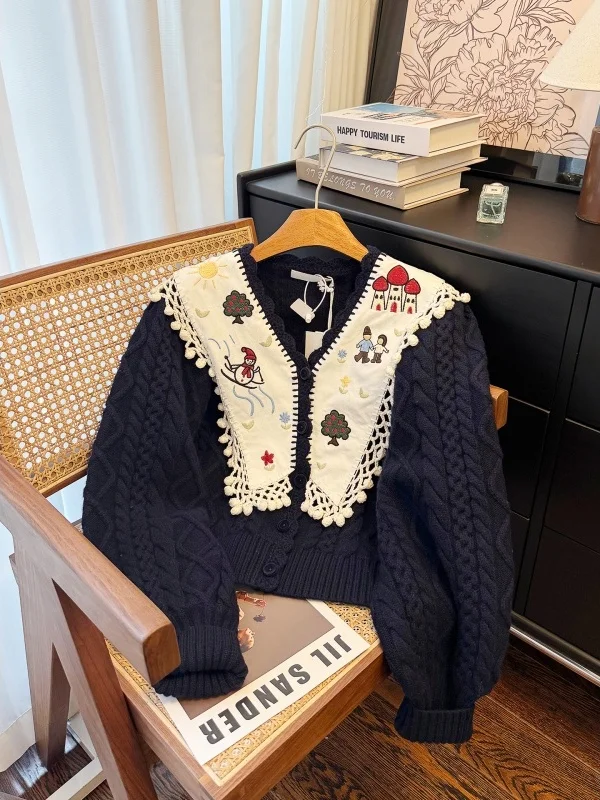 Korean Style Knitted Jacket Fashionable Women's Sweater Unique And Stylish Top Quality Medium Softness Long Sleeve V-Neck
Korean Style Knitted Jacket Fashionable Women's Sweater Unique And Stylish Top Quality Medium Softness Long Sleeve V-Neck