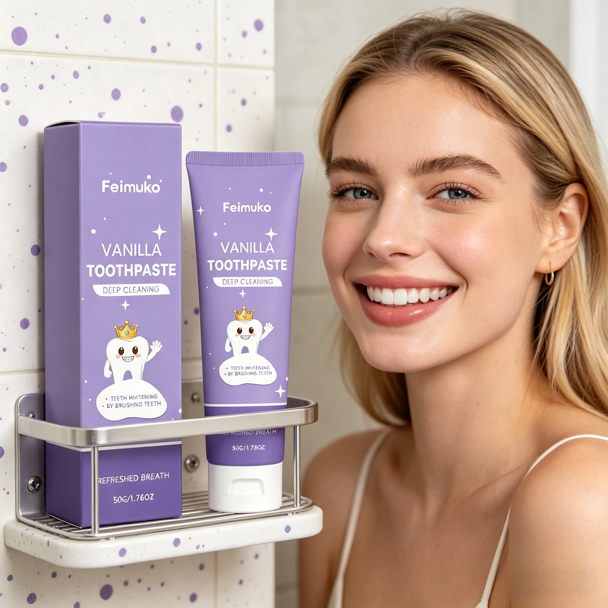 Зубная паста Feimuko 50г со вкусом ванили для удаления желтизны и налета, свежее дыхание, защита десен, уход за полостью рта
Зубная паста Feimuko 50г со вкусом ванили для удаления желтизны и налета, свежее дыхание, защита десен, уход за полостью рта