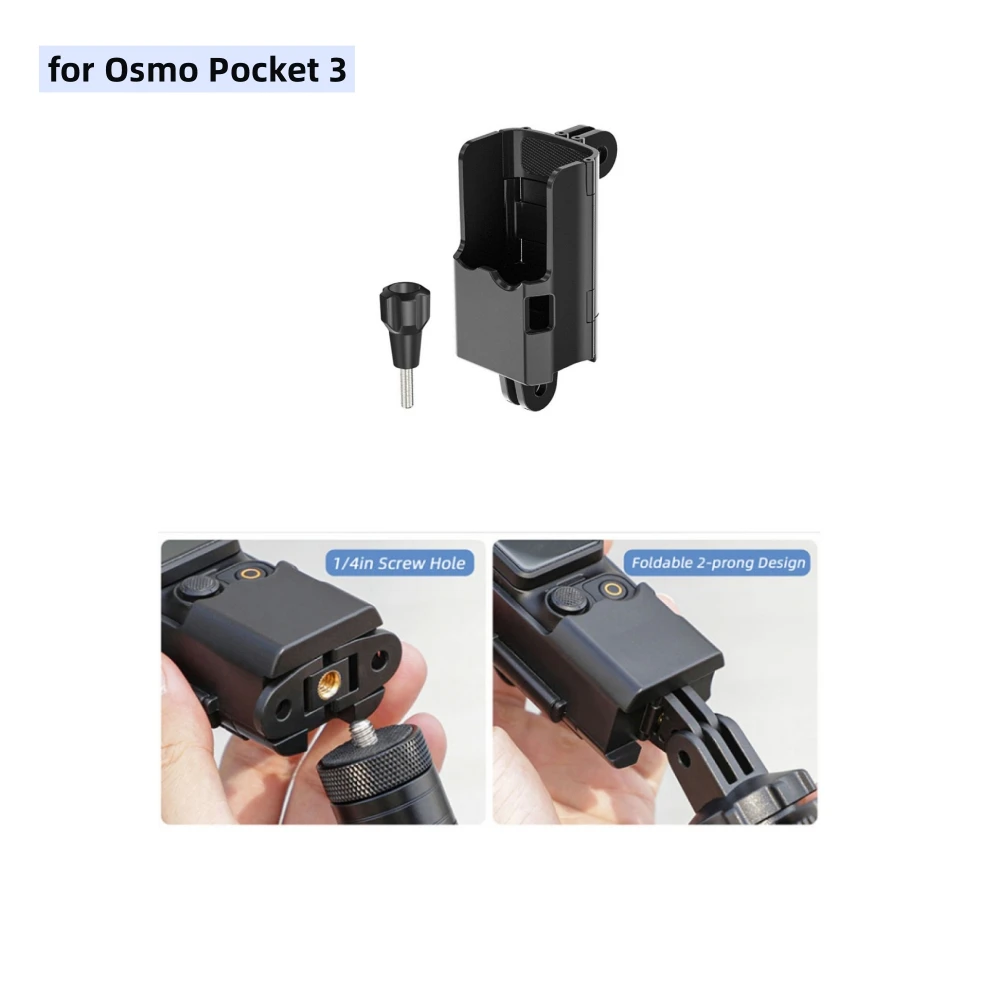 Foldable Dual Hook Adapter Multi-function for Osmo Pocket 3 Two Forms Switchable Camera Accessories
Foldable Dual Hook Adapter Multi-function for Osmo Pocket 3 Two Forms Switchable Camera Accessories