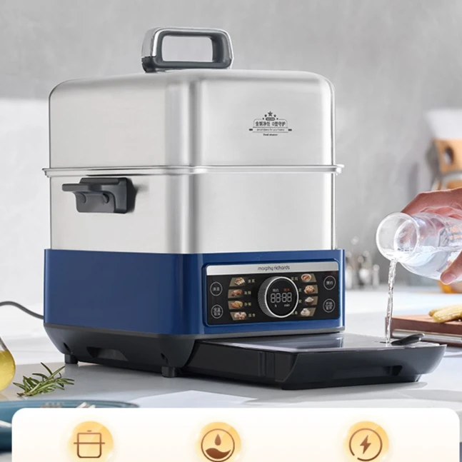 Stainless steel electric steamer multi-functional large-capacity steamer fully automatic reservation electric steamer oven
Stainless steel electric steamer multi-functional large-capacity steamer fully automatic reservation electric steamer oven