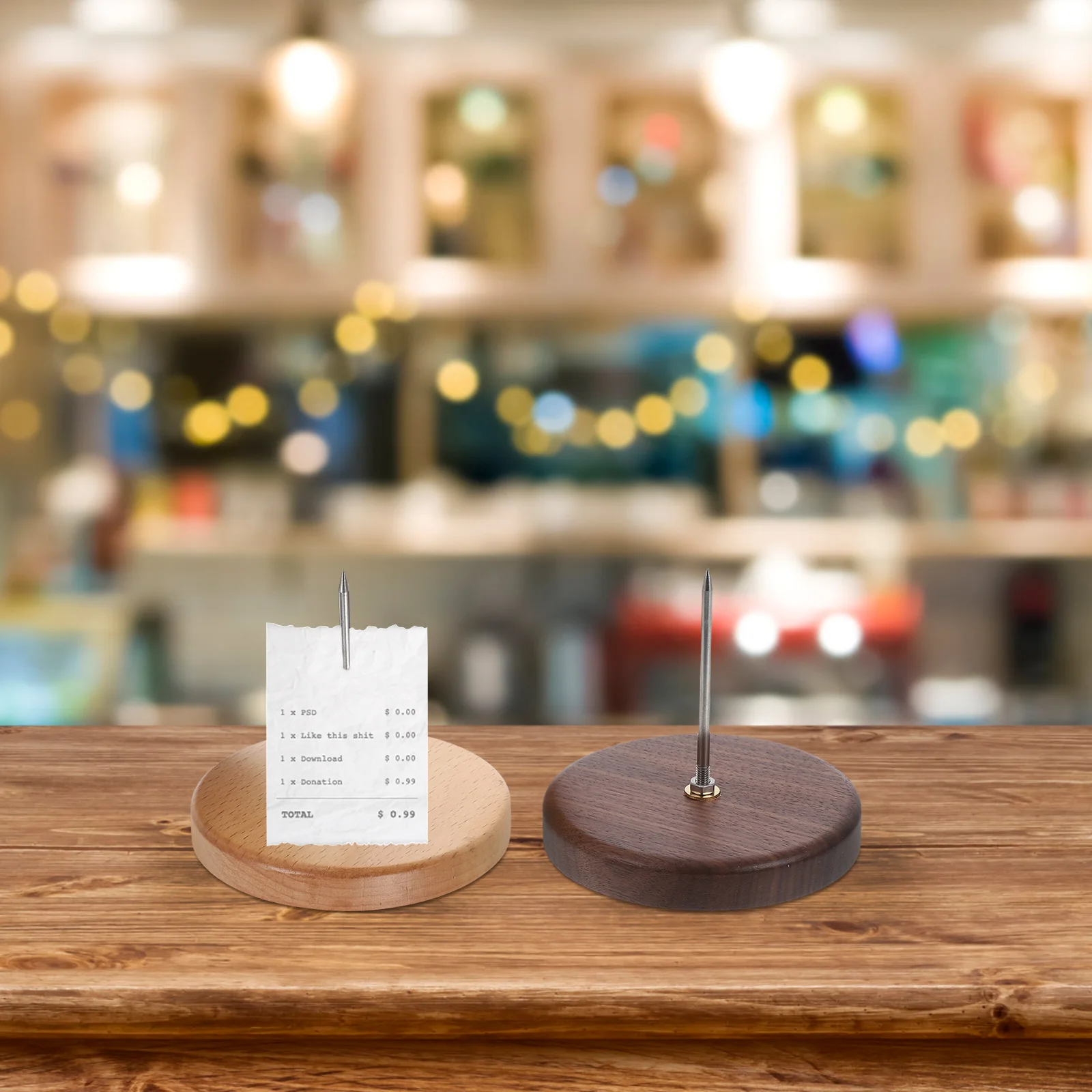2Pcs Ticket Holder Metal Fork Wood Base Note Spike Desk Bill Stabber Paper Check Restaurant Kitchen Office Memo Insert
2Pcs Ticket Holder Metal Fork Wood Base Note Spike Desk Bill Stabber Paper Check Restaurant Kitchen Office Memo Insert