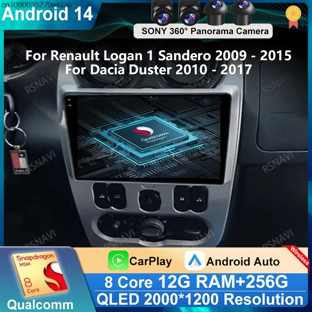 Andoird 14 Car Radio For Renault Logan 1 Sandero 2009 - 2015 For Dacia Duster 2010 - 2017 BT 5G WIFI Navigation 4G LTE 2DIN DVD
Andoird 14 Car Radio For Renault Logan 1 Sandero 2009 - 2015 For Dacia Duster 2010 - 2017 BT 5G WIFI Navigation 4G LTE 2DIN DVD