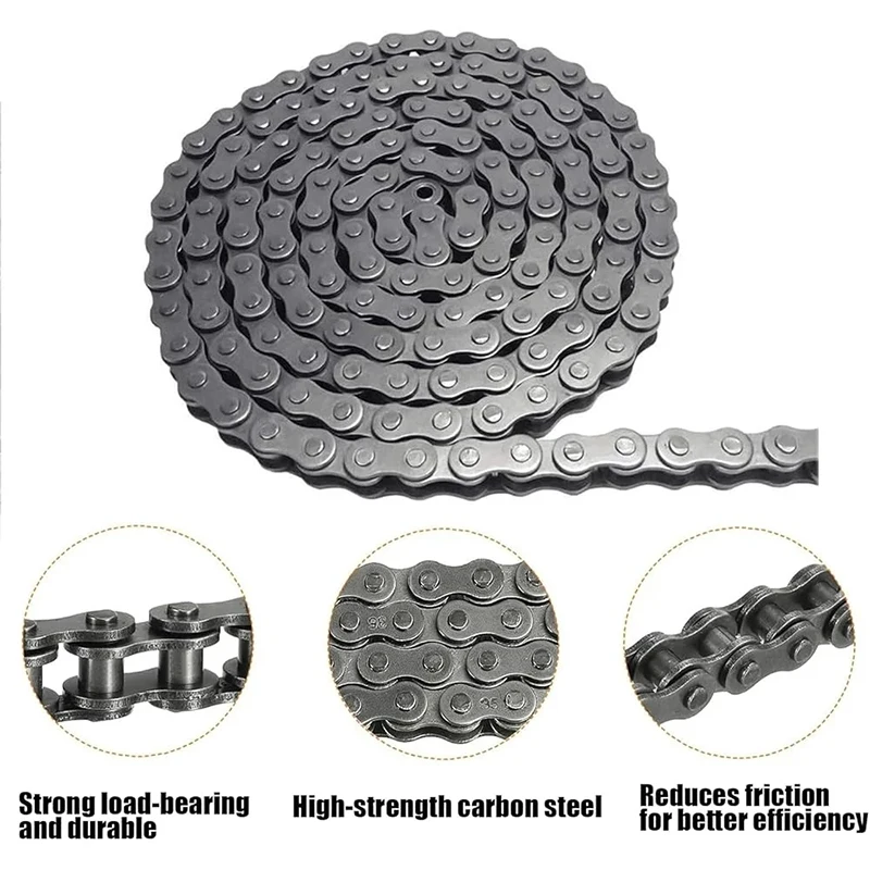 Industrial Drive Roller Chain 06B/08B/10A/12A/16A/08A/06C-1 | Half/Full Link Carbon Steel Conveyor Chain for Machinery
Industrial Drive Roller Chain 06B/08B/10A/12A/16A/08A/06C-1 | Half/Full Link Carbon Steel Conveyor Chain for Machinery
