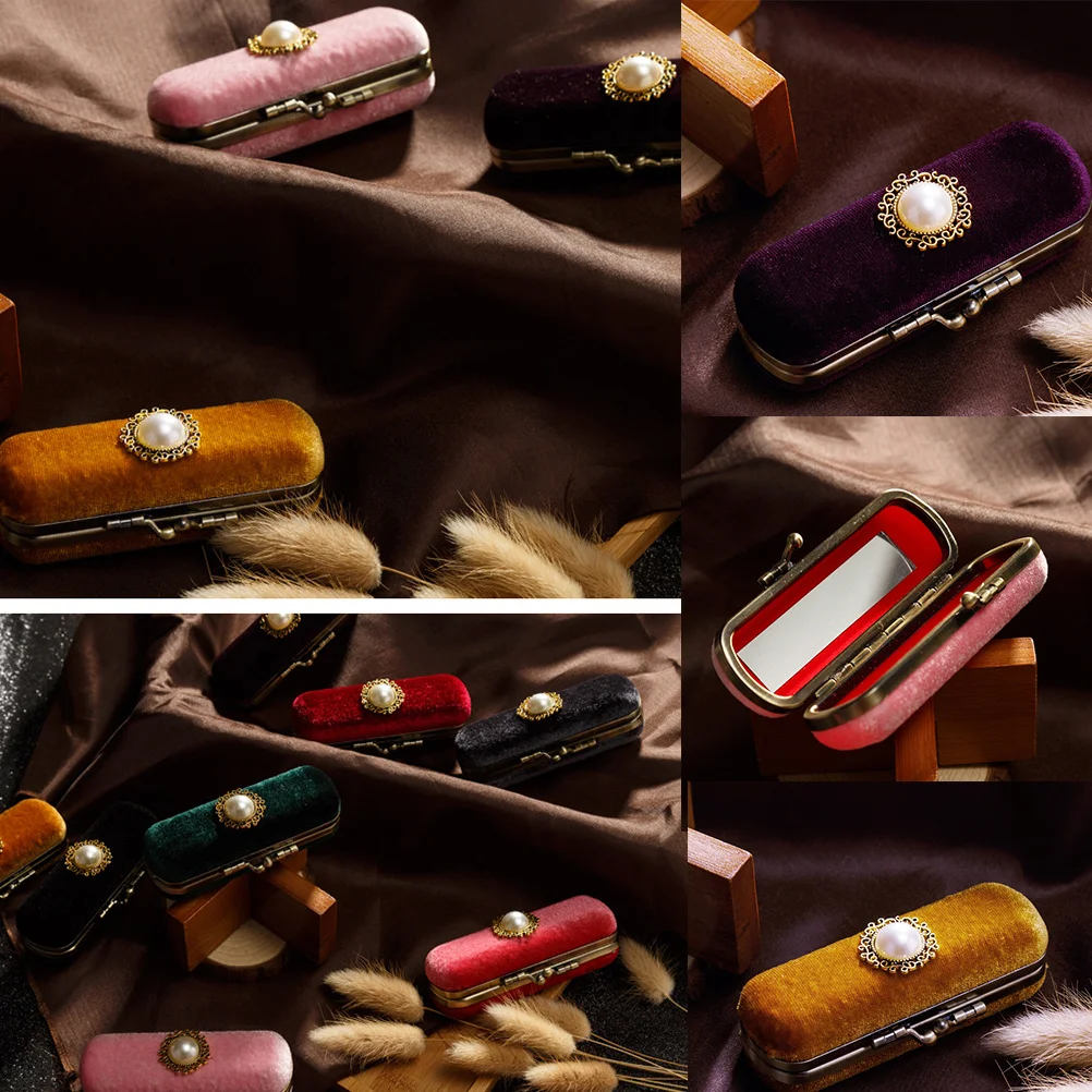 Durable Retro Lipstick Box Chocolate Makeup Organizer with Mirror Compact Storage Case for Travel Lipstick Organizer 
Durable Retro Lipstick Box Chocolate Makeup Organizer with Mirror Compact Storage Case for Travel Lipstick Organizer